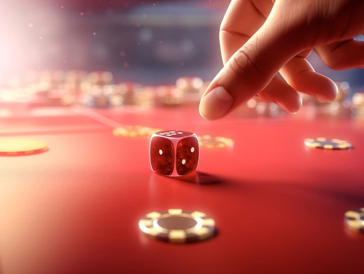 Tampilan permainan Diamond Empire dengan simbol berlian dan mahkota di platform mejahoki